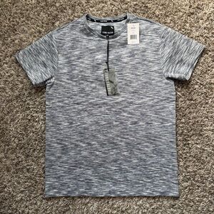 Stone Falcon Gray Patterned Men's Short Sleeve Tee Size Medium